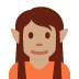 🧝🏽 elf: medium skin tone display on Twitter